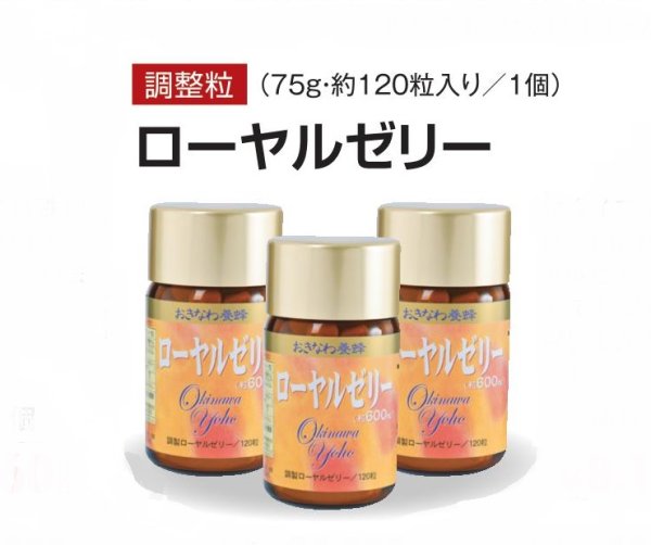 画像1: 【お得価格】【送料無料】 調整粒ローヤルゼリー 600mg (約120粒入×3) (1)